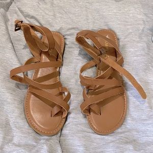 Rampage camel gladiator sandal